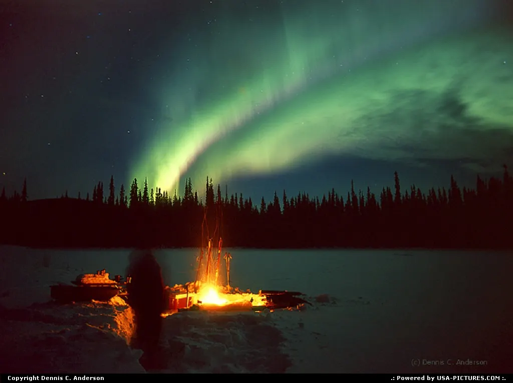 Not in a city Alaska northern lights aurora
