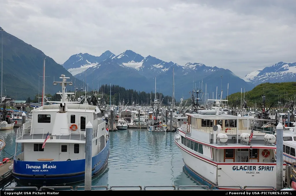 Valdez is a coastal port between the two flanks of the vast Chugach National Forest.