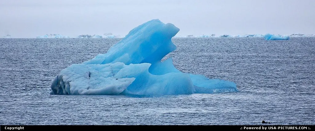 Ice from Columbia Glacier drifts in the waters of Prince William Sound, Alaska.