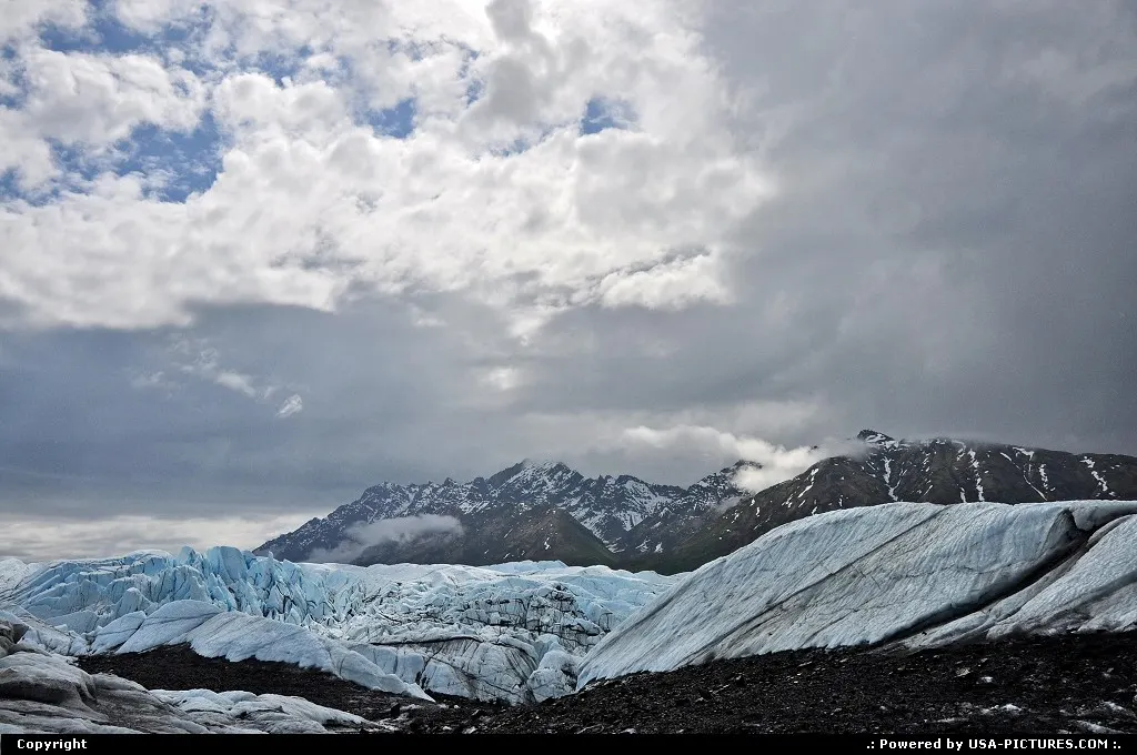 The Matanuska Glacier is one of the most dramatic glaciers you can see in Alaska from t...