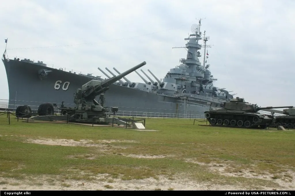 USS Alabama (BB-60), a South Dakota-class battleship.