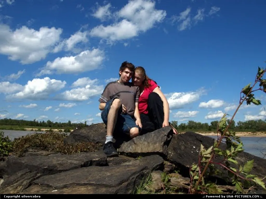 Couple at Arkansas River.