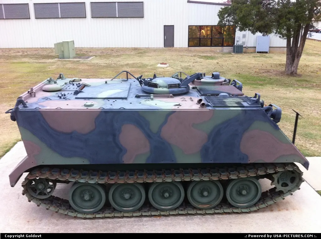 M113 in a museum. Nice view to see both top and side view.