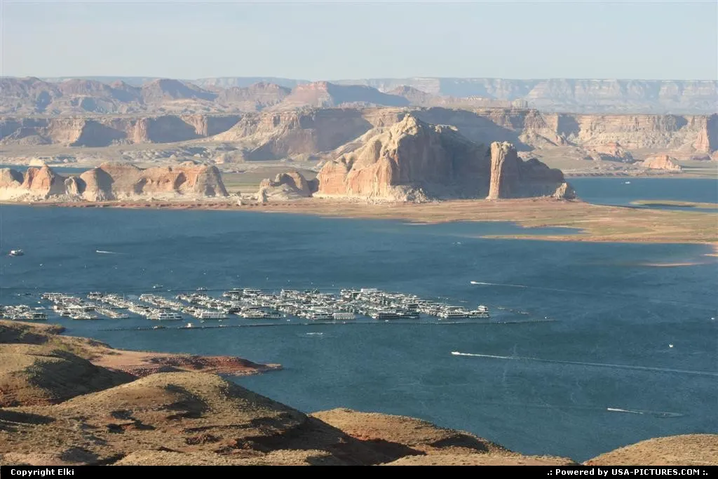 The marina at Lake Powell
