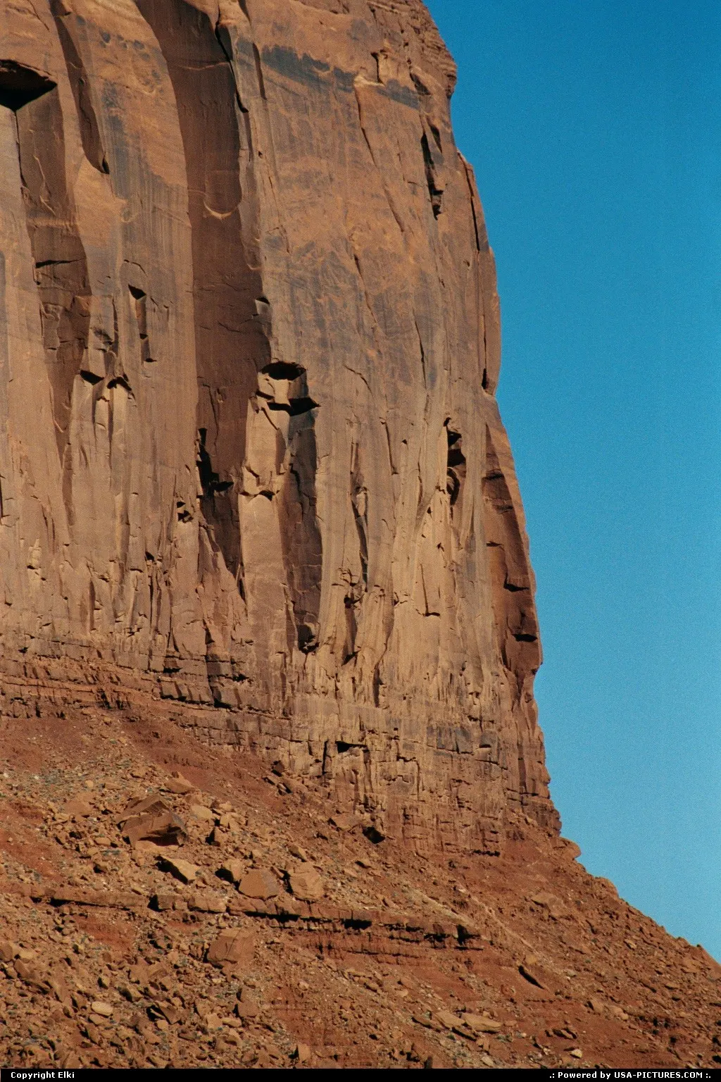 Monument Valley: details of the rock