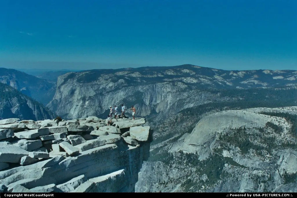 Yosemite Valley from above. Amazing view at the top of Half Dome