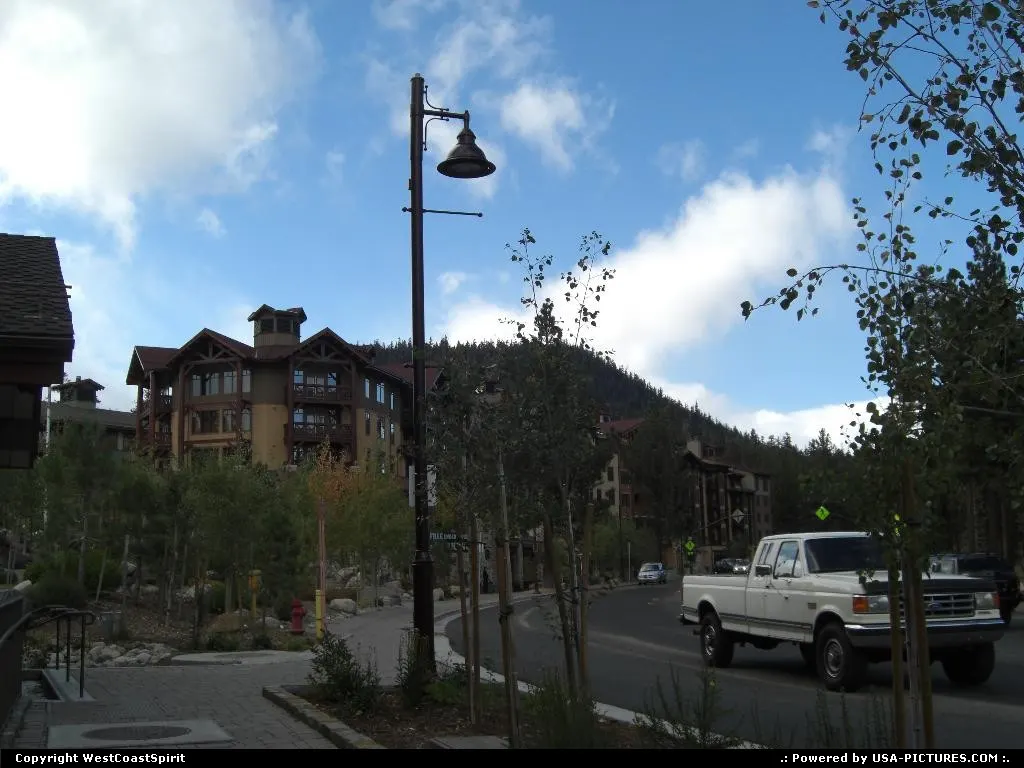 The Village at Mammoth Lake. High end ski resort, close to Yosemite National Park