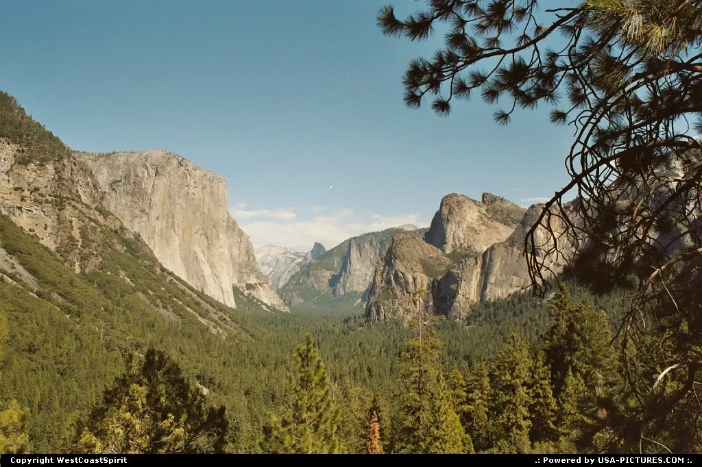 Yosemite Valley in summer.