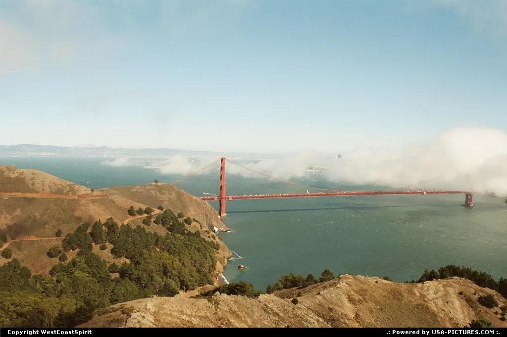 So typical in San Francisco: the fog hide downtown will the weather is great around the...
