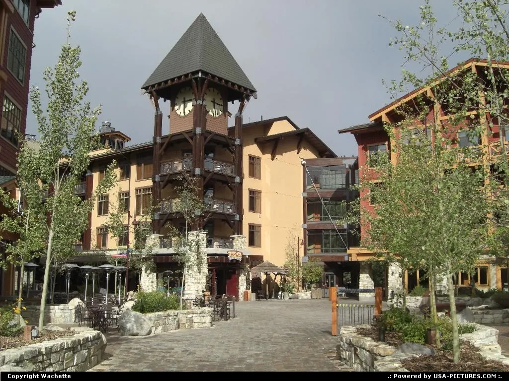 a street at mammoth village