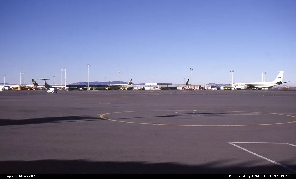 Cargo ramp playing host to parcel haulers on ROD/Rest Over the Day.