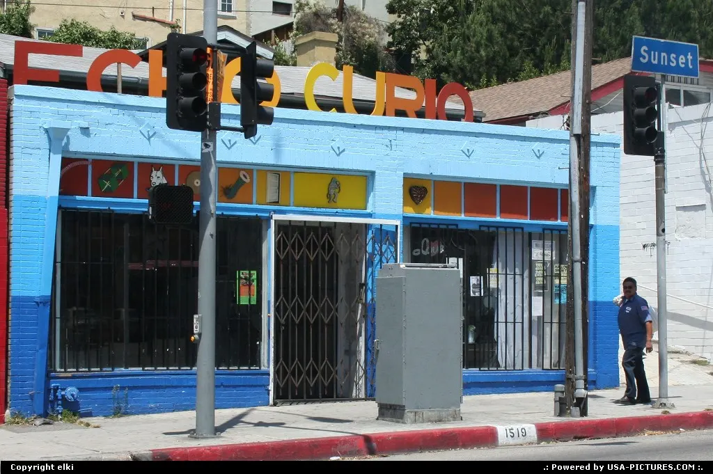 Coforfull shop in to sunset boulevard.