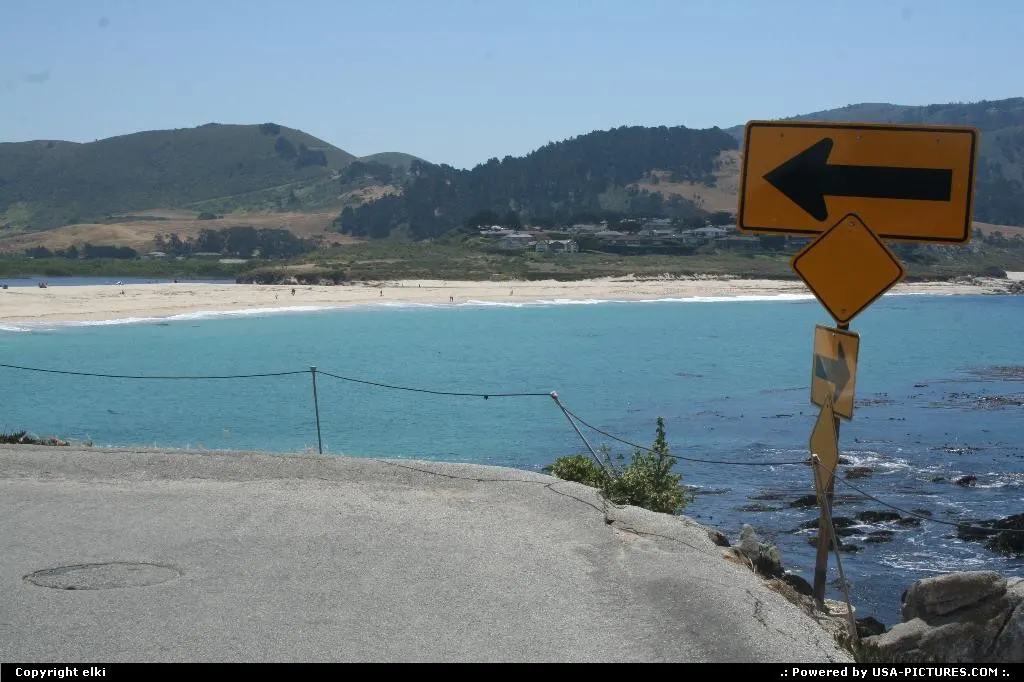 South beach at carmel, be aware not following straight ahead !!