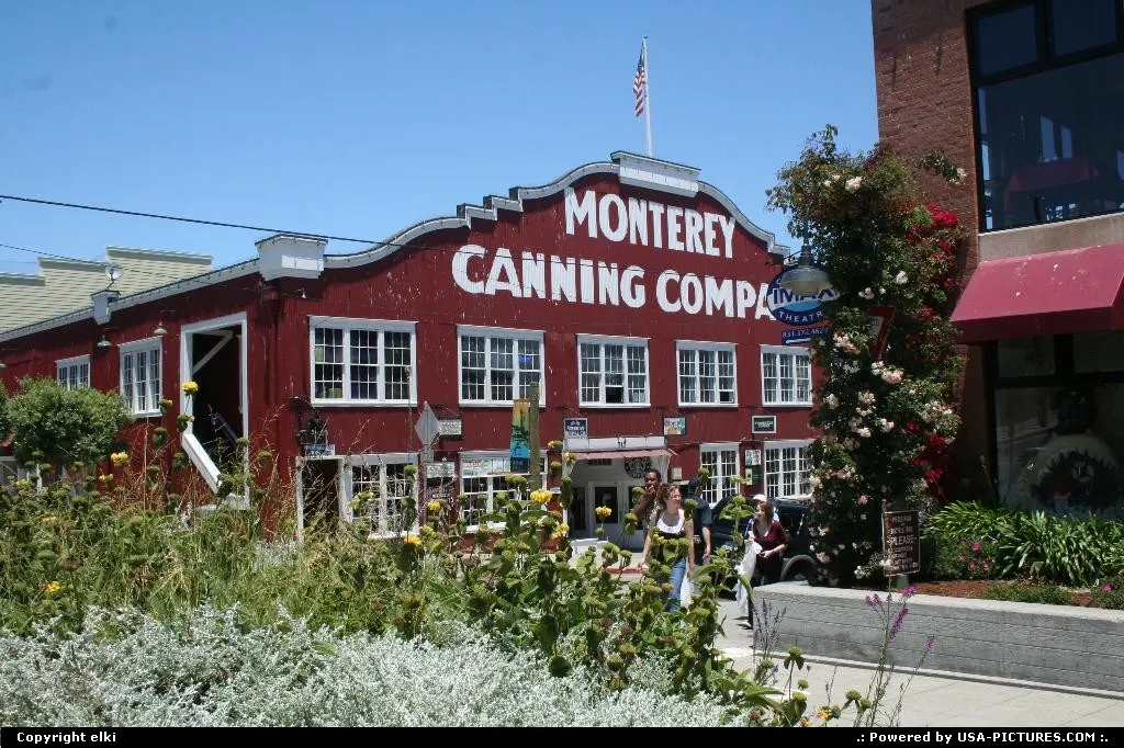 Monterey old canning company, recycling in commercial area.