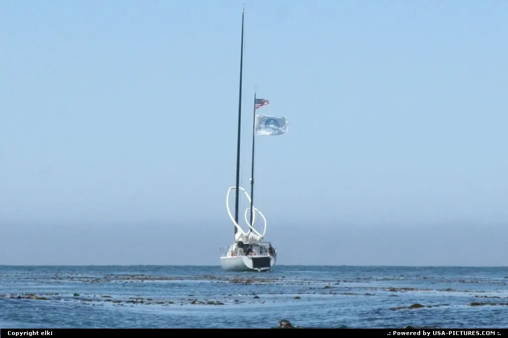 Boat in the monterey bay