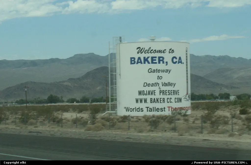 Baker is located in California.