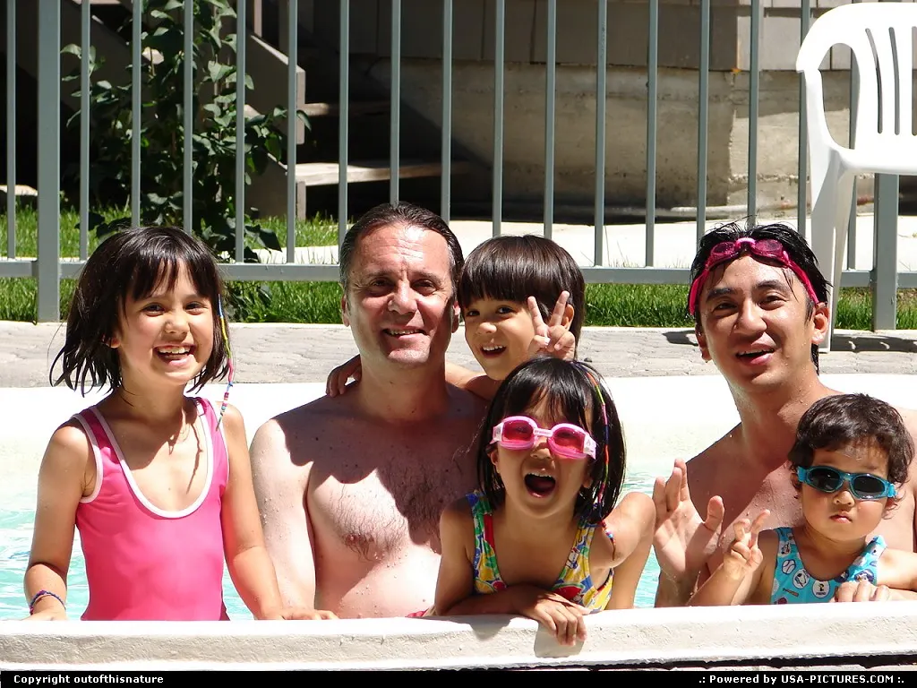 Having too much fun in the pool.