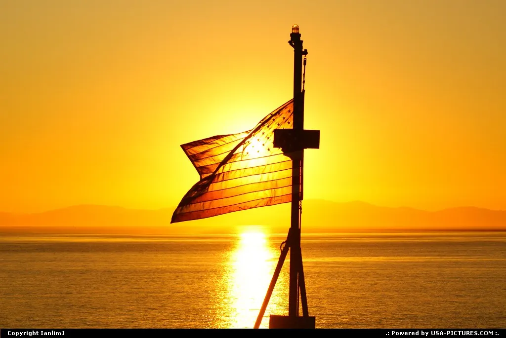 The sun illuminates another great day in America.
