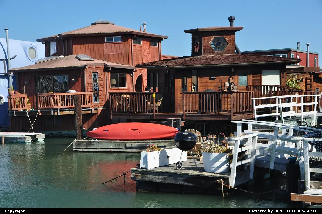 Boats Houses in Sausalito