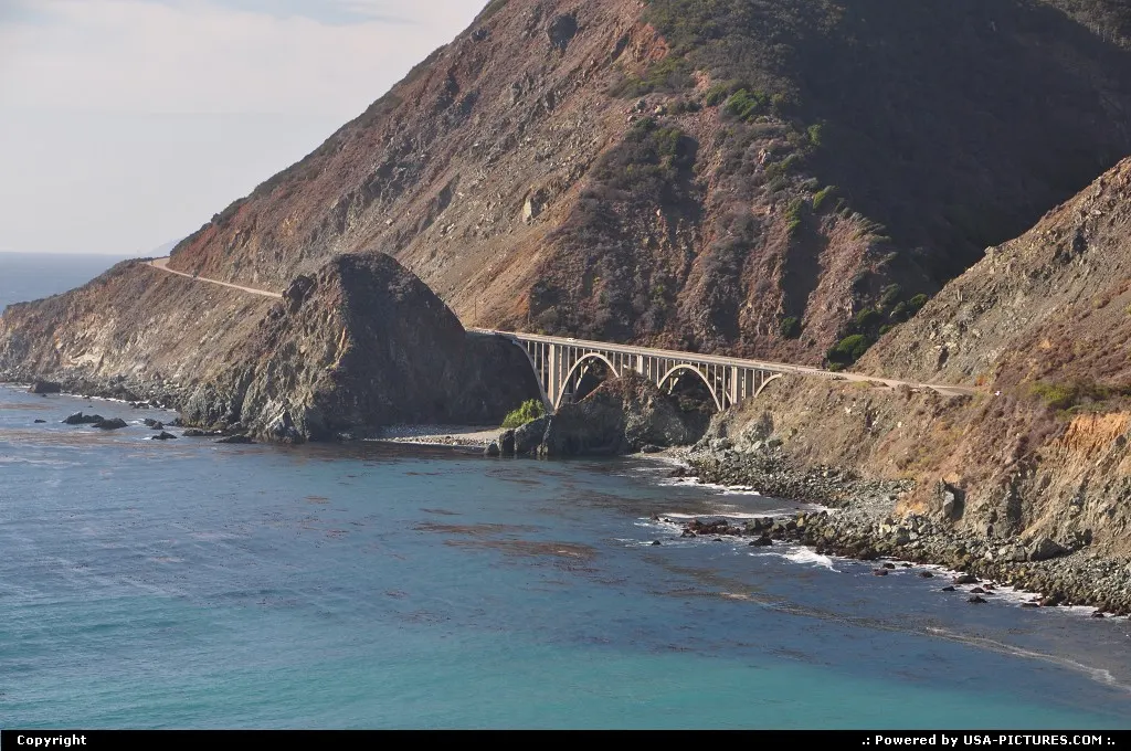 The wonderful coastal route 1, here after big sur and not that far from Carmel by the sea