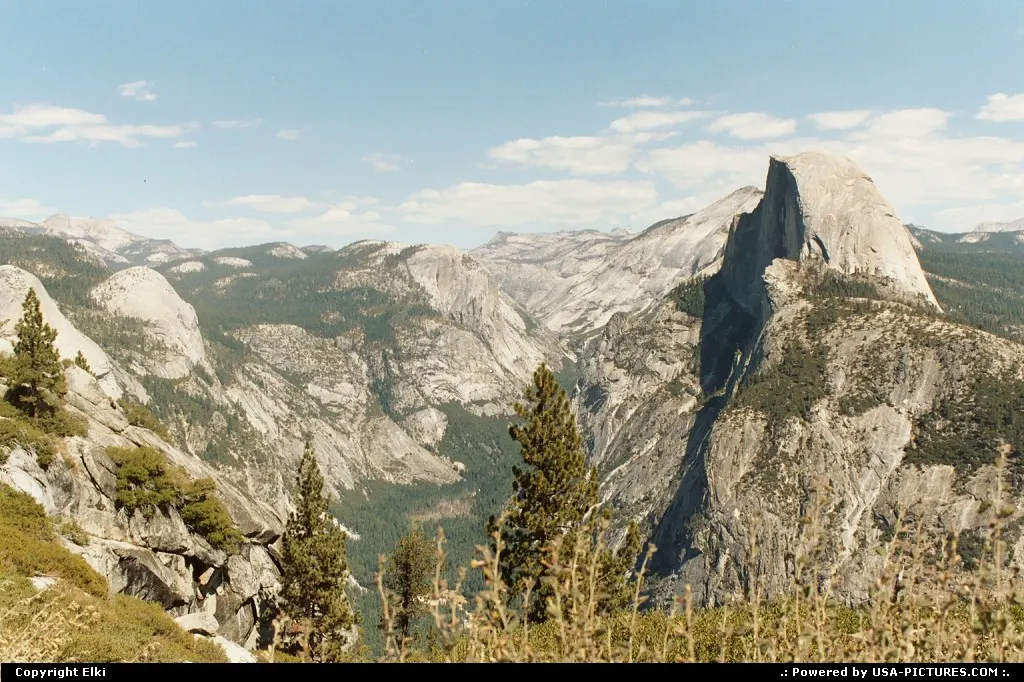 Another view of Half Dome from Glacier Point