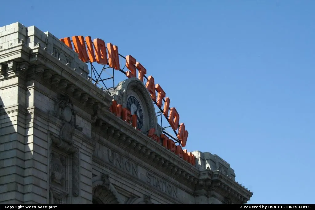 Union Station, in Low Dowtown, nicknamed LoDo in Denver, the Mile High City.