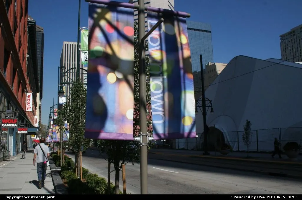 Downtown Denver. Nice to have a walk around there.