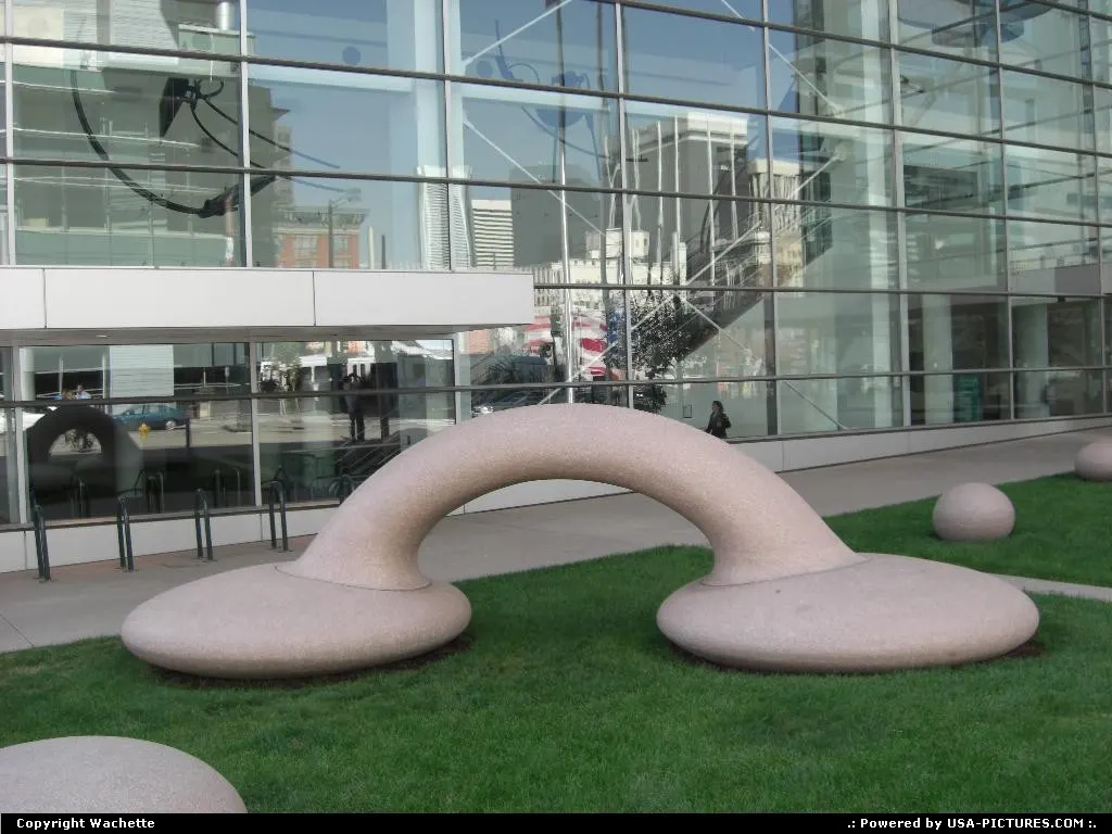 A interesting sculpture in front of the Colorado Convetion Center, in downtown Denver