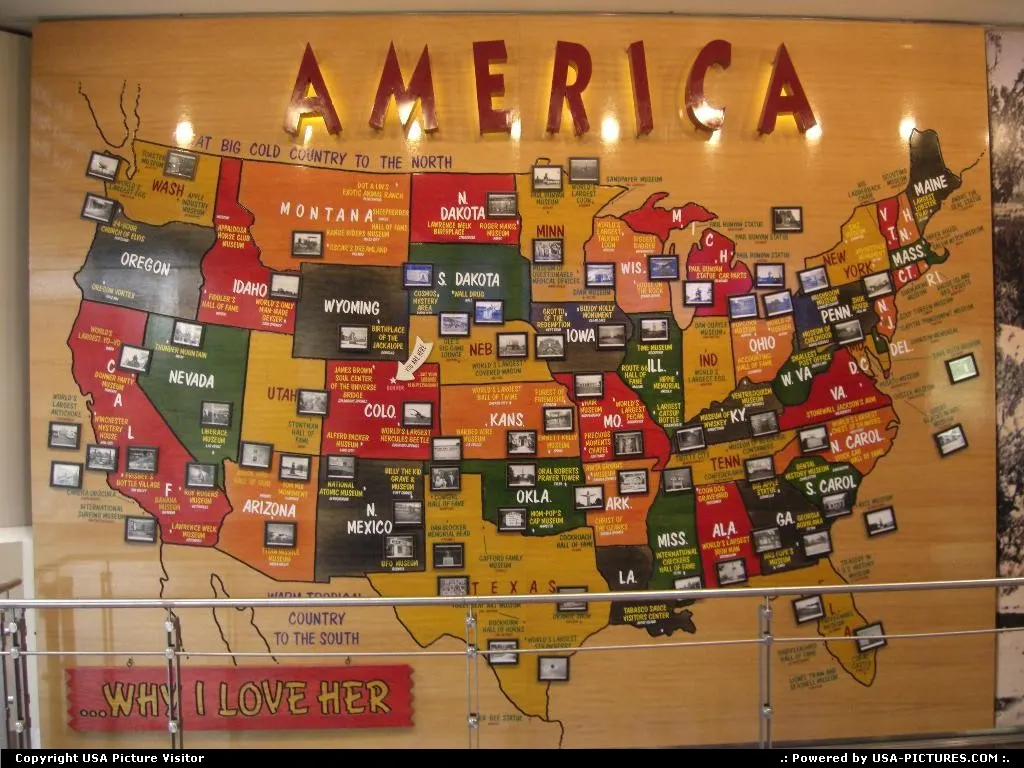 denver airport, a funny yet interesting usa map