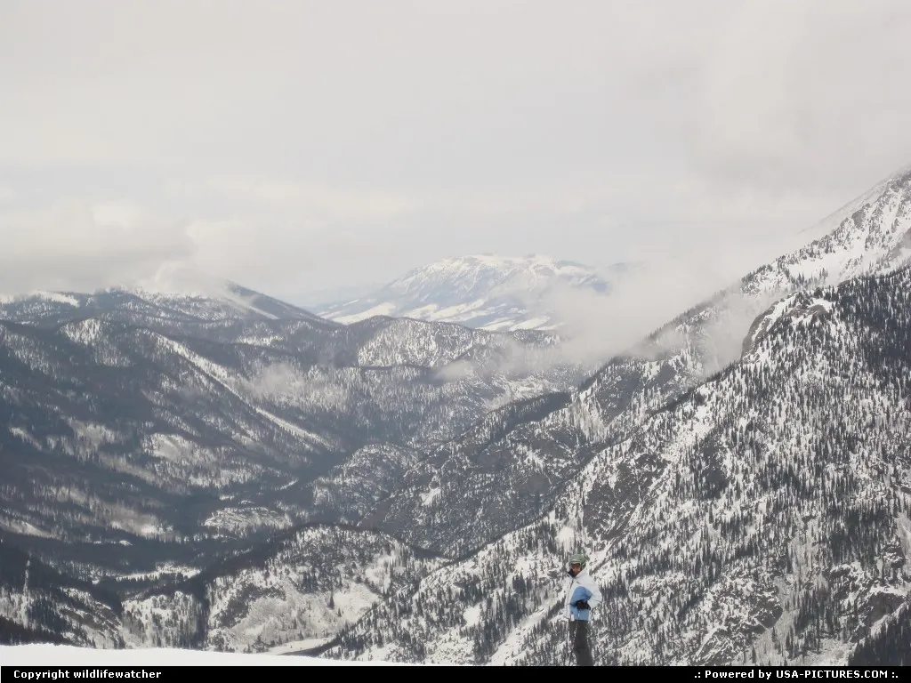 Snow moving into the high country over Frisco.