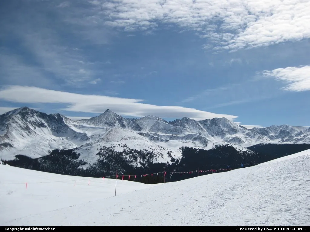Looking west over Copper Bowl at the Copper Ski area