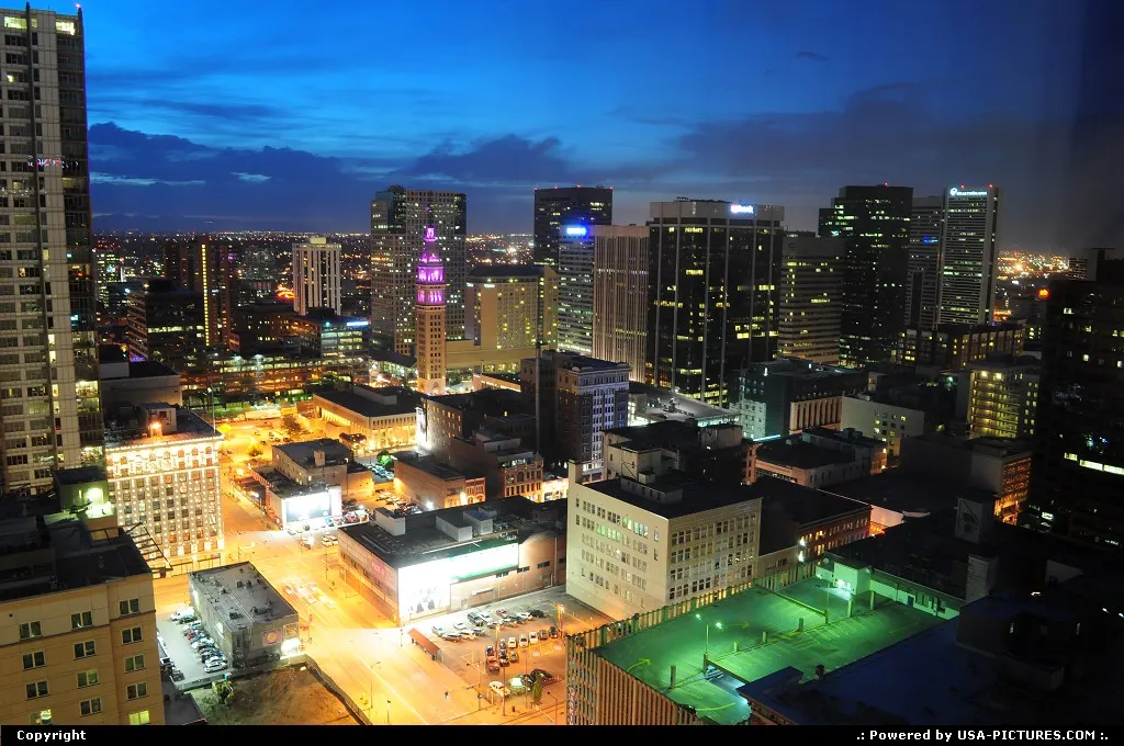 Denver by night