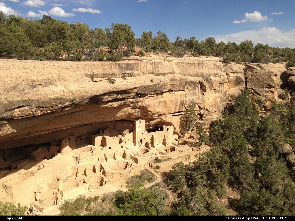 The massive Cliff Palace dwelling.
