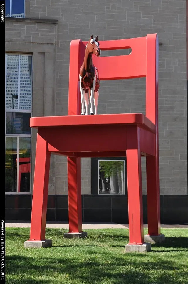 The yearling, Donald Lipski Installed in NYC in 1997, it moved in 1998 in denver for pe...