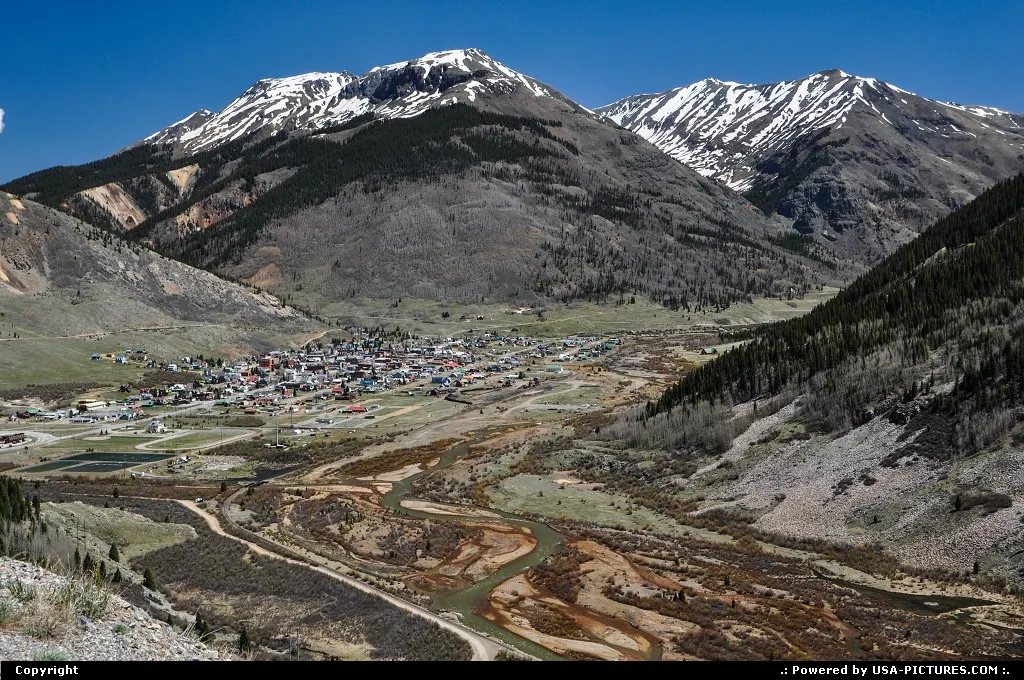 Arriving Silverton, on our way to Grand Junction, driving from one pass to the other on...
