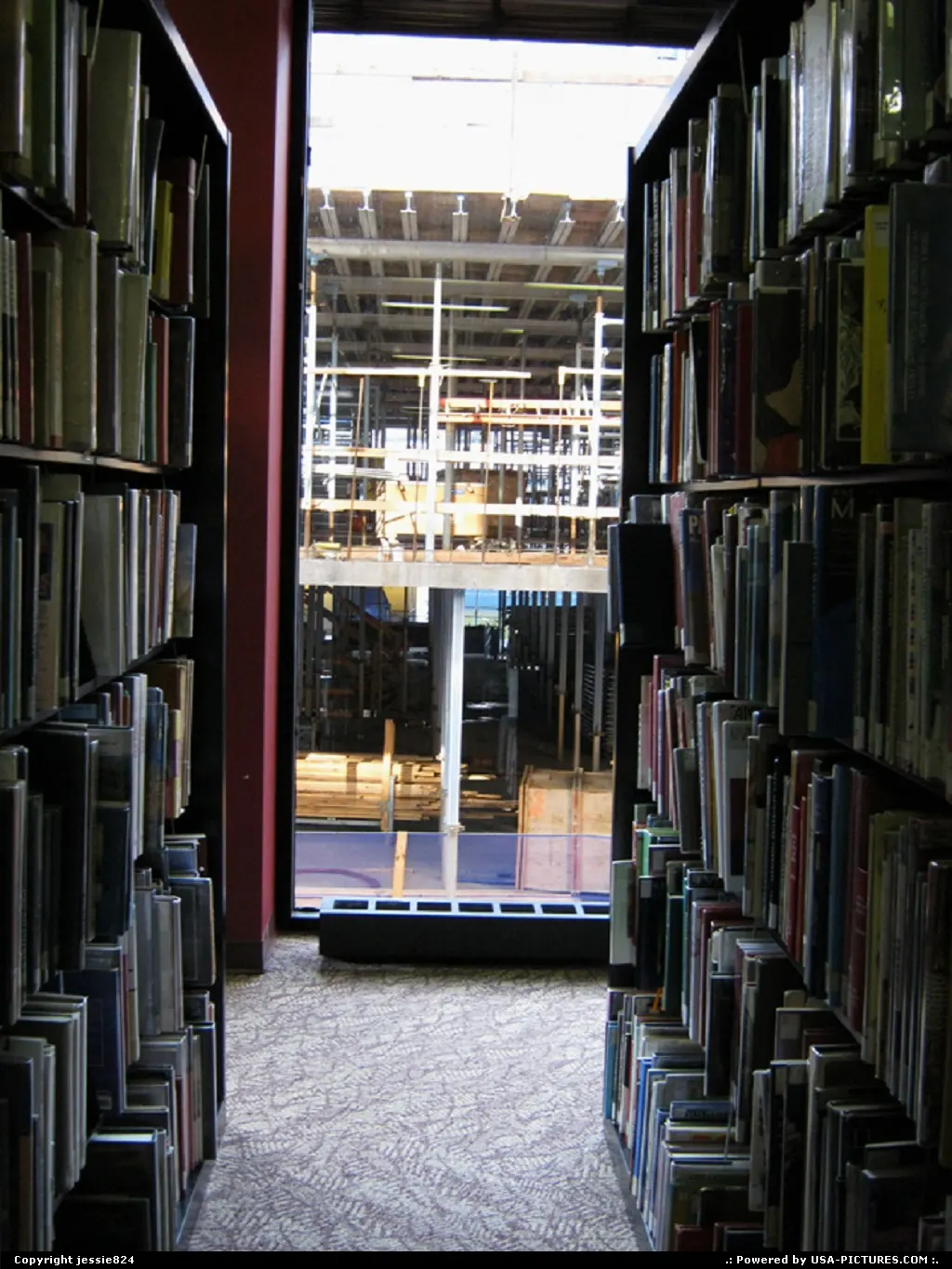 In the MLK Library, main library of DC public library system.