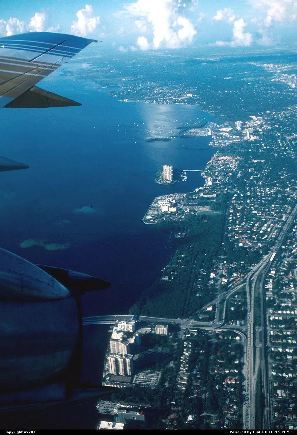 On board a Bahamasair Boeing 737-200 en route to homebase Nassau.