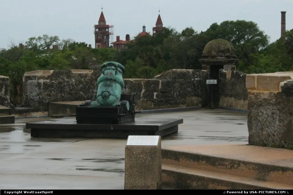 Fort Castillo de San Marcos National Monument built with Coquina.