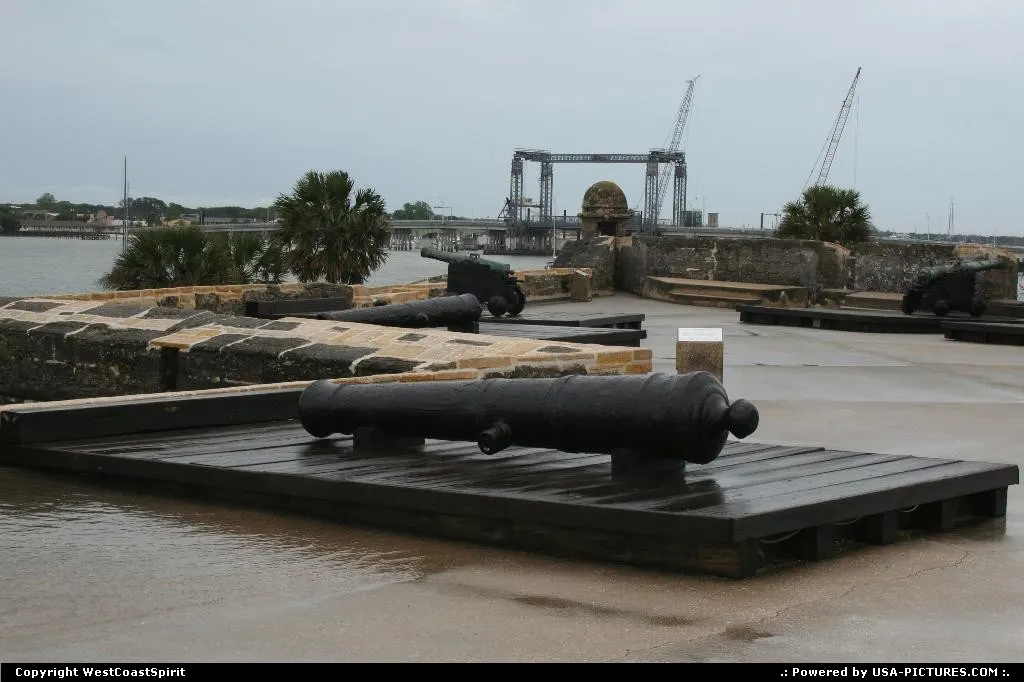 Fort Castillo de San Marcos National Monument built with Coquina.