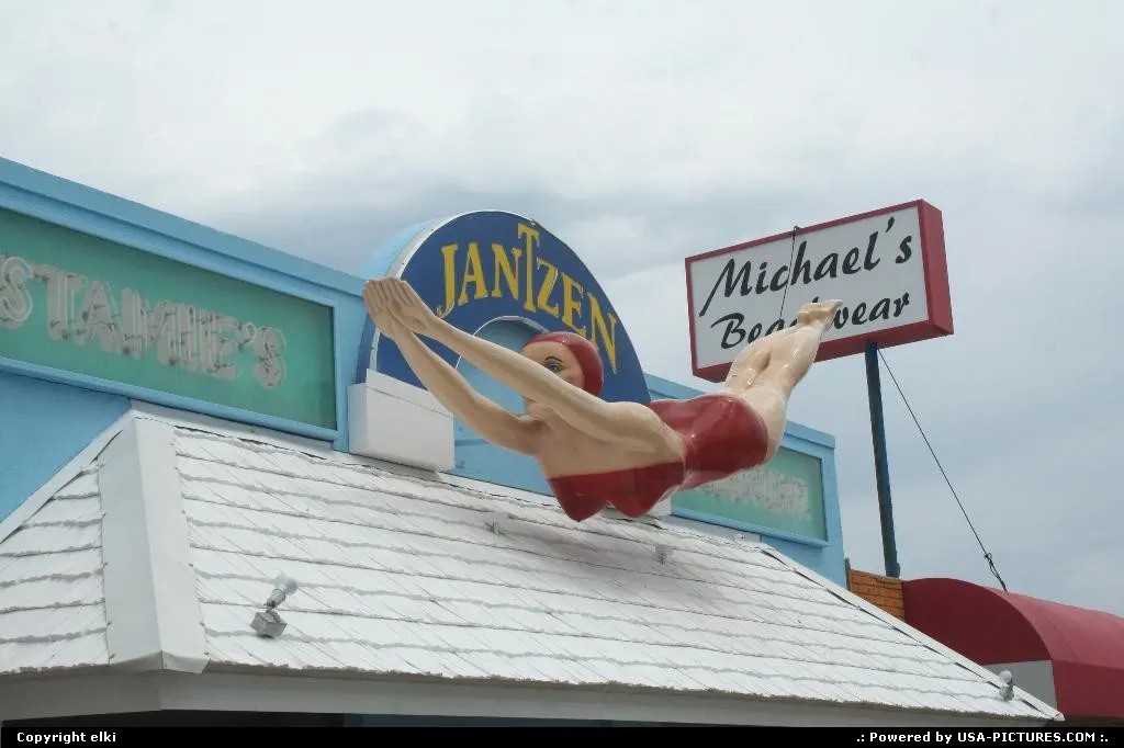 Funny shopping sign at daytona beach in florida