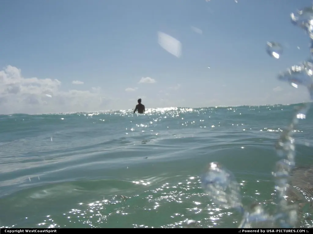 Swimming in the Atlantic, minutes before our depart to the airport.