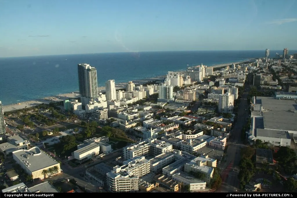 Miami beach from above under a great weather!