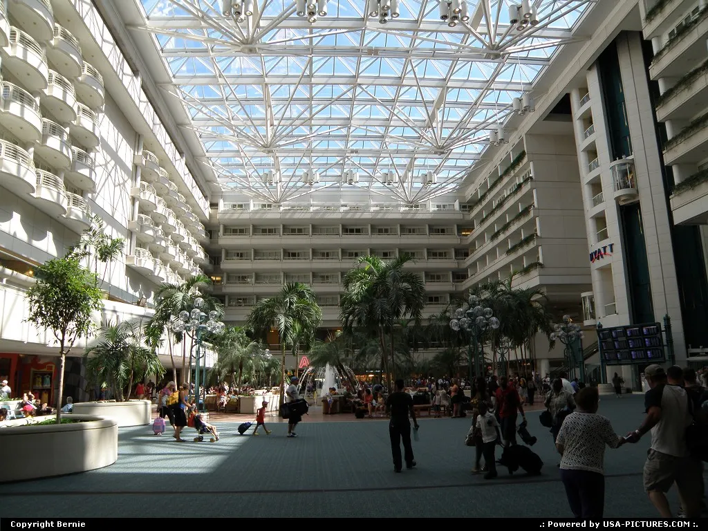 HYATT inside Orlando airport terminal, gorgeous !