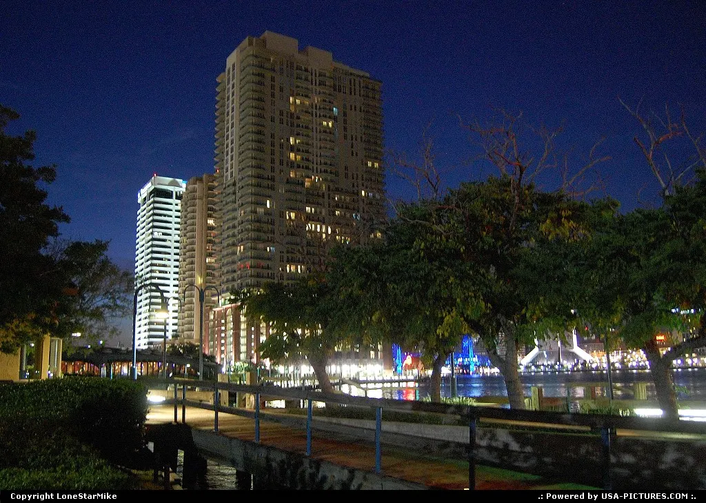 Skyscrapers on the South Bank of the St. johns River in Jacksonville, FL