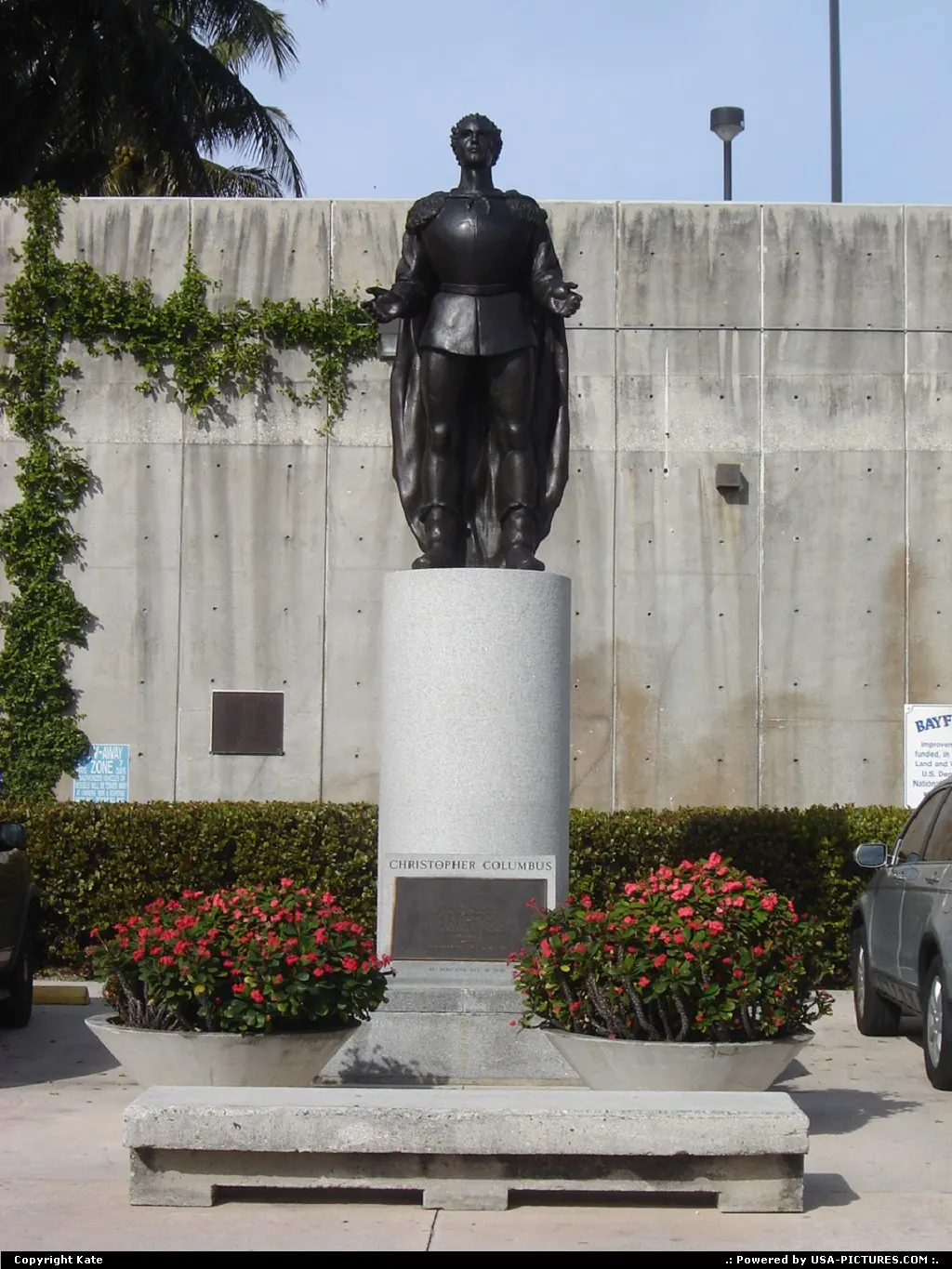 Christopher Colombus statue at Bayside