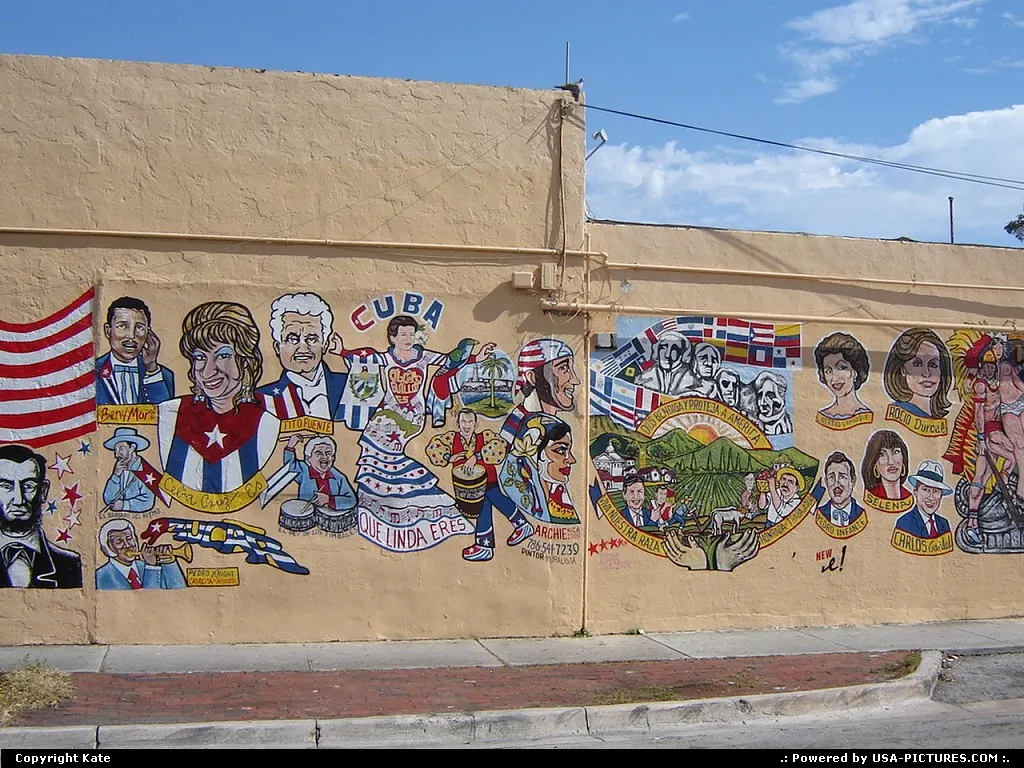 Mural artwork in Little Havana
