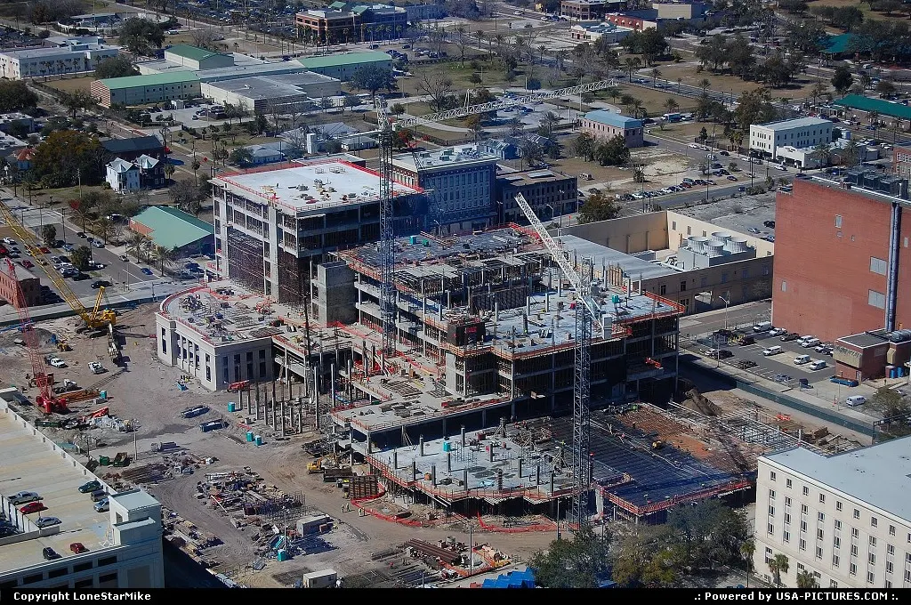 New building under construction in Downtown Jacksonville as seen from The Skyline Dinin...