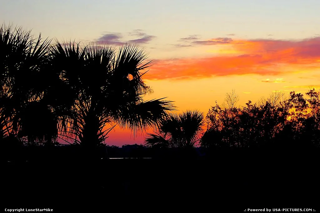 Florida Sunset in Mayport, FL outside of Jacksonville