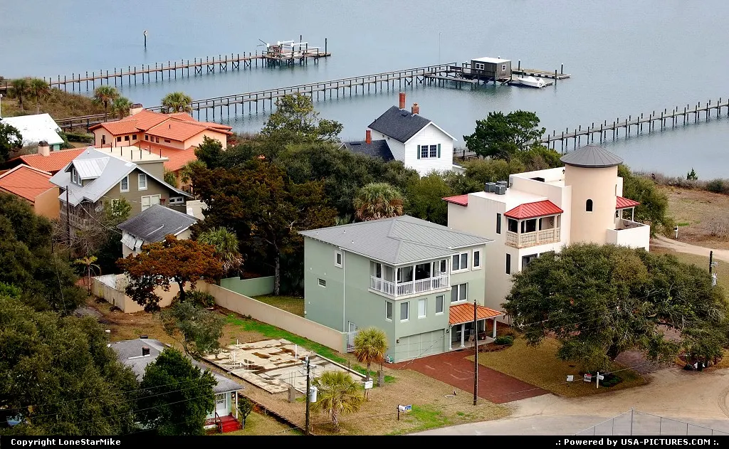 View of homes from the St. Augustine Lighthouse