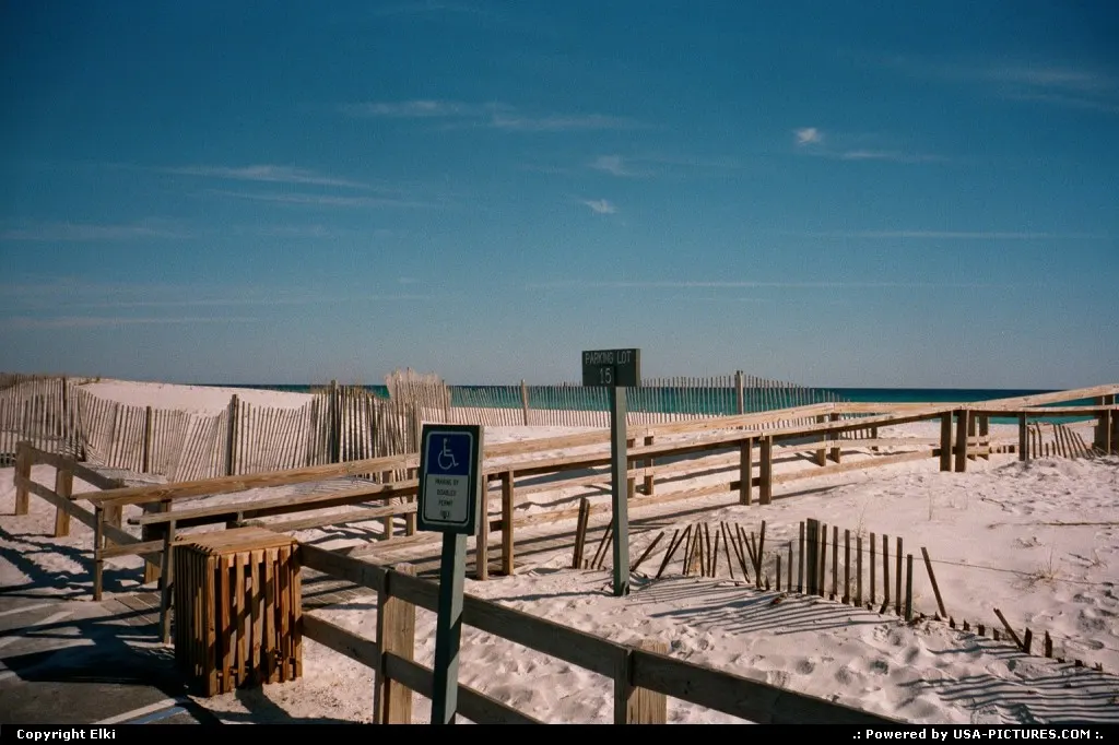 White sand beach in western florida